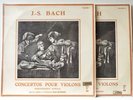 Frasca-Colombier Garnier Bach Violin Concertos French Stereo CND 351 & 352
