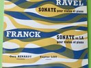 Ossy Renardy Franck Ravel Violin Sonatas Concerteum CR 285