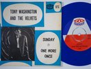 TONY WASHINGTON & VELVETS Sunday RARE Sweden 45 popcorn One More Once R&B HEAR