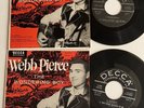 Webb Pierce 45 EP + Picture Cover The Wondering Boy NM Parts 1 & 2