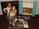 3 George Jones Vinyl LP Records Greatest Hits I Am What I Am Golden Ring