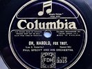 PAUL SPECHT & HIS ORCH ‘OH, HAROLD’ LONDON 1923 COLUMBIA 78, HOT SOLOS AND RARE