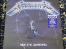 Metallica Ride The Lightning 40th Anniversary Ltd Ed Blue Splatter Colored Vinyl