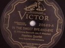 PEERLESS QUARTET IN THE SWEET BYE-AND-BYE /THE HOME OVER THERE VICTOR 78 RPM 592