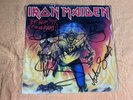 S5-16 IRON MAIDEN The Number Of The Beast - AUTOGRAPHED X5 - 45 RPM SINGLE -ROCK