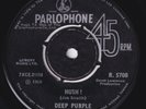 DEEP PURPLE Hush RARE India 45 stunning cond  One More Rainy Day hard rock HEAR