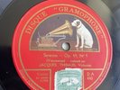 78 RPM JACQUES THIBAUD Violin Dvorak Vieuxtemps French HMV DA 440 EX