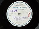 Jimmie Grier's COCOANUT GROVE AMBASSADORS; Radio Program 1009