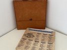 Vintage Vinyl LP Record Storage Carry Case Bag & 8x Vinyls 50's 60's Music N#856