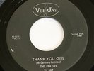 Beatles Do You Want To Know A Secret Vee Jay 587 45rpm Silver Print Oval Logo