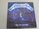 Metallica Ride The Lightning LP Vinyl Record 1984 Megaforce Electra Records