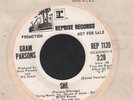 Hear 1973 Gram Parsons Folk Rock / Country DJ EX 45 - She b/w That's All It Took