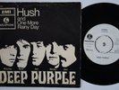 DEEP PURPLE Hush RARE Denmark PROMO 45 white demo  mod dancer METAL psych HEAR