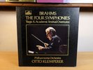 SLS 804 Brahms The Four Symphonies Otto Klemperer NEAR MINT 4LP EMI 1st C/Stamp