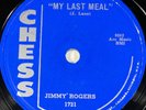 Jimmy Rogers: Rock this house / My last meal 78 rpm disc chess 1721 ex+