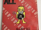 All Allroy Sez Record Nm- Vinyl 1988 Original 1st Pressing Punk Album Lp