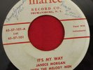 JANECE MORGAN w/ MELODY MEN It's My Way 45 rpm Marlee ROCKABILLY VG+