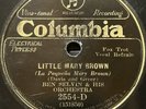 Columbia 2554D Ben Selvin Orch LITTLE MARY BROWN 78rpm Jazz 1931 V+ Benny G