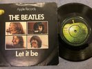 THE BEATLES - LET IT BE rare UK 1970 / PSYCH / BEAT + P/S 4 PRONG CENTRE / MINT-
