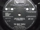 BOBBY GOLDSBORO TOO MANY PEOPLE UK UNITED ARTISTS NORTHERN SOUL SINGLE