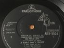 Beatles Hard Days Night (album)EP Southall/Virgin Indented Solid Final Vinyl RAR