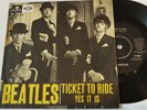 Very rare The Beatles single Ticket To Ride Parlophone Sweden VG+/Exc