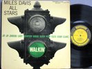 Miles Davis All Star Walkin Prestige DG Yellow 50th NY Label Orig Mono RVG(e) VG