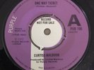 CURTISS MALDOON: One Way Ticket/Next Time. Purple 106 Demo. Exc+