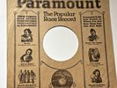 Race Record Sleeve 78 RPM, Paramount, framed