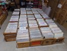 Massive Record Store 50 yrs,  mylared, 2500 + 25 wooded record carrying crates