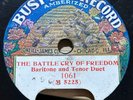 BUSY BEE  78RPM - Battle Cry of Freedom - Harlan & Stanley - c1900s One-Sided