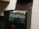33 BEATLES / BEATLES RELATED ORIGINAL 7'' SINGLES IN A VINTAGE RECORD CARRY CASE