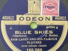 Sam Lanin Vaughn de Leath Blue Skies French Odeon (Okeh 40754)