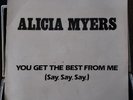 Alicia Myers - I want to thank you / You get The Best From Me (Say, Say, Say)12
