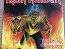 IRON MAIDEN - THE NUMBER OF THE BEAST 2005 Ltd Red 7” Vinyl & Poster Ex/VG+