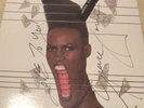SIGNED Grace Jones - Slave To Rhythm autographed vinyl LP