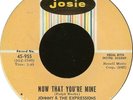 Johnny & The Expressions / Now That You're Mine / Shy Girl 1966 US Josie 45955