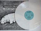 Depeche Mode German 12 Just Can’t Get Enough White +12 Stripped Blue Splatter NM