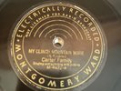 The Carter Family “My Clinch Mountain Home” 78 MONTGOMERY WARD Pre-War Country E
