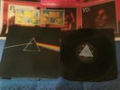 Pink Floyd The Dark Side of The Moon UK 1st Solid Blue 2 Poster 2 Postcard VG+
