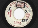 GARAGE PEBBLES  45 - ILLUSIONS - I KNOW - HEAR - 1966 PROMO COLUMBIA