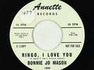 Teen Rocker 45 - Bonnie Jo Mason (Cher) - Ringo, I Love You - Annette - rare