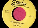 LINK DAVIS - Grasshopper Rock / Sixteen Chicks - super clean 45 rpm Starday 242