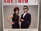She & Him Christmas Party LP Vinyl Record Ruby Red VG+