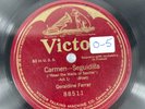 Carmen - Seguidilla Act 1 Geraldine Farrar 10” Vinyl Record 88511 Victor Red