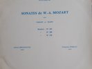 Alfred LOEWENGUTH Vln - F DOREAU Pno Duo Mozart French  Private DEVA FAR 01 NM