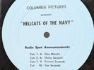 HELLCATS of The Navy RADIO SPOT 12” Record Columbia Pictures Ronald REAGAN