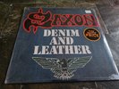 Saxon - Denim and Leather LP Carrere PZ 37685 1981 Pressing  Sealed NEW