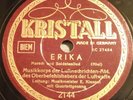 ORIGINAL ERIKA WW2 78RPM RECORD MUSIKKORPS GERMAN GERMANY MILITARY WEHRMACHT