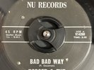 RARE RODGER AND THE TEMPESTS BAD BAD WAY ROCKABILLY 45rpm